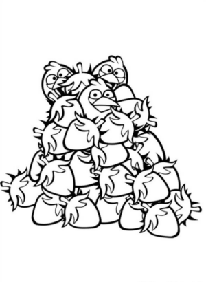 Disegno di Angry birds da stampare e colorare 72