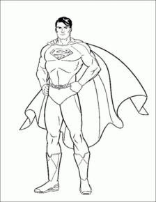 Disegno di Superman da stampare e colorare 15