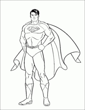 Disegno di Superman da stampare e colorare 15