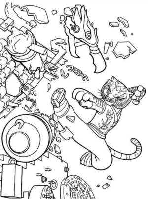 Disegno di Kung Fu Panda da stampare e colorare 34