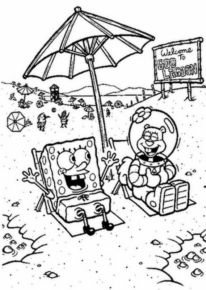 Disegno di Spongebob da stampare e colorare 3