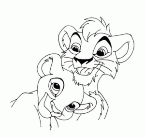 Disegno di Re Leone da stampare e colorare 43