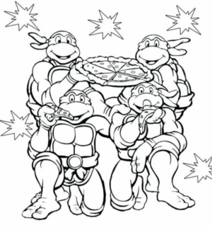 Disegno di Tartarughe Ninja da stampare e colorare 113 Disegno di Tartarughe Ninja da stampare e colorare 113