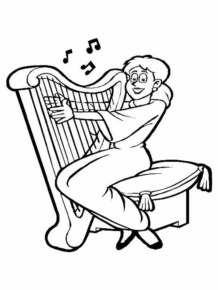 Disegno di musicista da stampare e colorare 24