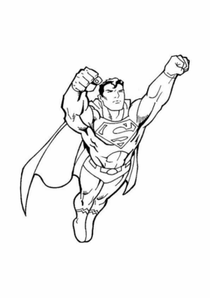Disegno di Superman da stampare e colorare 54