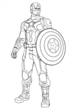 Disegni di Capitan America da colorare
