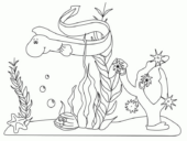 Disegni di Anguille da colorare