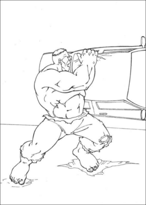 Disegno di Hulk da stampare e colorare 64