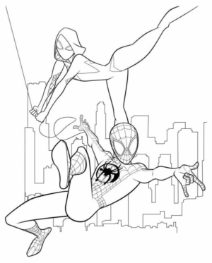 Disegno di Spiderman da stampare e colorare 165