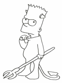 Disegno di I Simpson da stampare e colorare 78