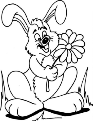 Disegno di coniglio da stampare e colorare 55