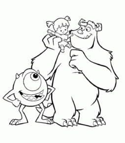 Disegno di Monsters & Co da stampare e colorare 6 Disegno di Monsters & Co da stampare e colorare 6