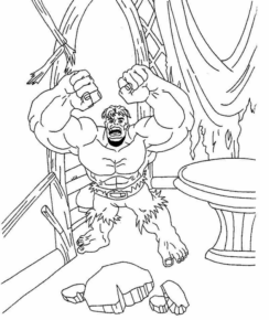 Disegno di Hulk da stampare e colorare 151