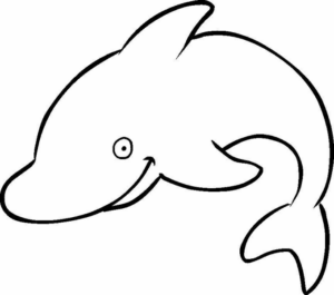 Disegno di delfino da stampare e colorare 7
