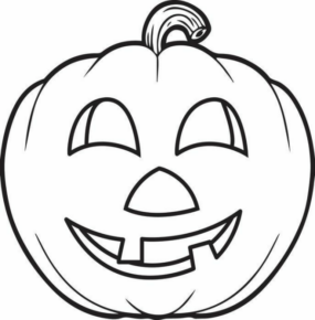 Disegno di zucca di Halloween da stampare e colorare 199
