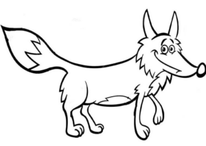 Disegno di volpe da stampare e colorare 55