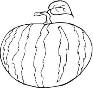 Disegno di zucca da stampare e colorare 5