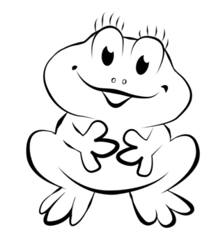 Disegno di rana da stampare e colorare 42