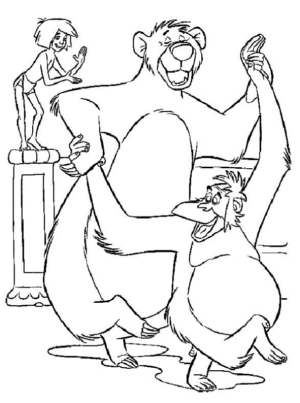 Disegno di Il libro della giungla da stampare e colorare 7 Disegno di Il libro della giungla da stampare e colorare 7