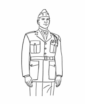 Disegno di soldato da stampare e colorare 41