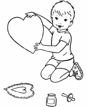 Disegno di bambino da stampare e colorare 142