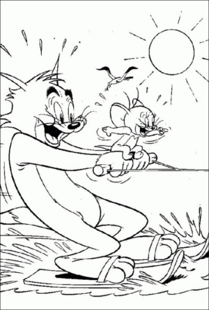 Disegno di Tom e Jerry da stampare e colorare 37
