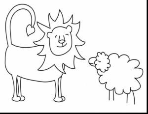 Disegno di leone da stampare e colorare 5