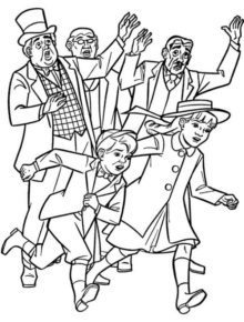 Disegno di Mary Poppins da stampare e colorare 13