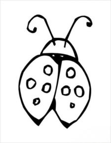 Disegno di coccinella da stampare e colorare 54