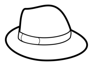Disegno di cappello da stampare e colorare 4
