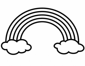 Disegno di arcobaleno da stampare e colorare 81