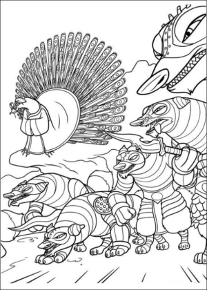 Disegno di Kung Fu Panda da stampare e colorare 28