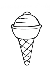 Disegno di gelato da stampare e colorare 57