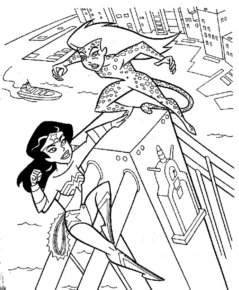 Disegno di Wonder Woman da stampare e colorare 6