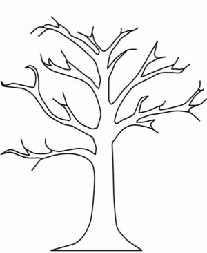 Disegno di albero da stampare e colorare 85