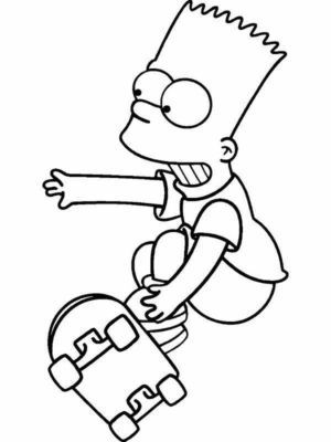 Disegno di I Simpson da stampare e colorare 85