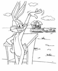 Disegno di Bugs Bunny da stampare e colorare 20