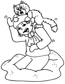 Disegno di inverno da stampare e colorare