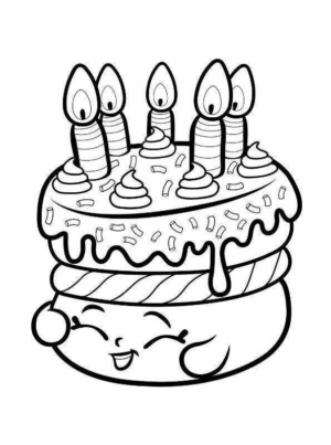 Disegno di compleanno da stampare e colorare 118
