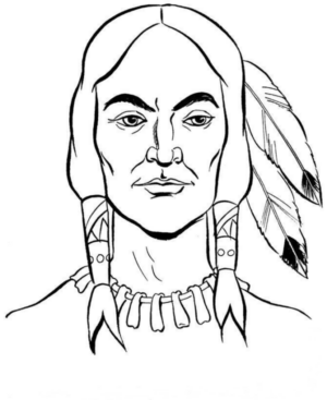 Disegno di Indiani d’America da stampare e colorare 70