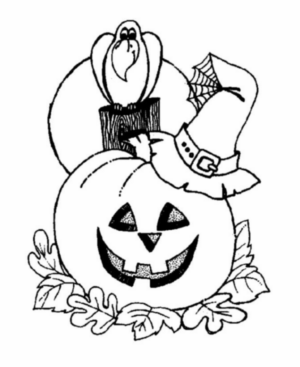 Disegno di zucca di Halloween da stampare e colorare 201 Disegno di zucca di Halloween da stampare e colorare 201