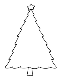 Disegno di albero di Natale da stampare e colorare 85 Disegno di albero di Natale da stampare e colorare 85