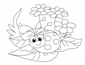 Disegno di coccinella da stampare e colorare 62