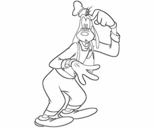 Disegno di Pippo da stampare e colorare 80