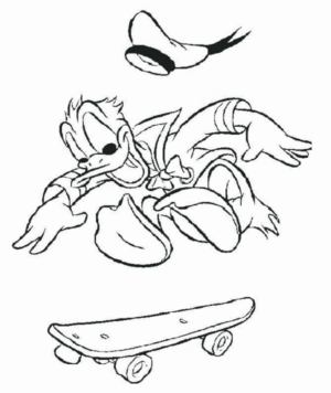 Disegno di Paperino da stampare e colorare 99