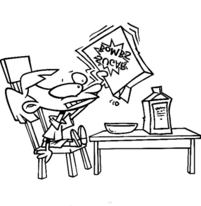 Disegno di colazione da stampare e colorare 2