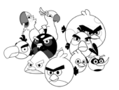 Disegni di Angry Birds da colorare