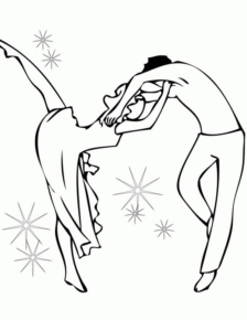 Disegno di danza da stampare e colorare 36