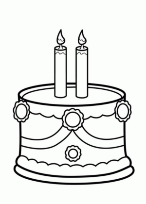 Disegno di compleanno da stampare e colorare 59