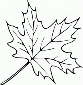 Disegno di foglia da stampare e colorare 109